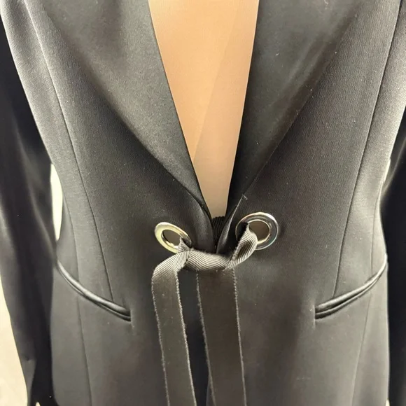 Marc Cain Elegant Black Blazer with Tie Detail US 8 - Picture 6 of 10